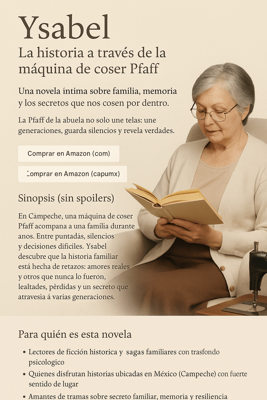 Ysabel – La historia a través de la máquina de coser Pfaff