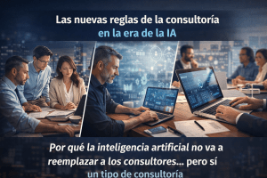 Consultor profesional utilizando inteligencia artificial para analizar información, diseñar soluciones y mejorar la ejecución de proyectos.