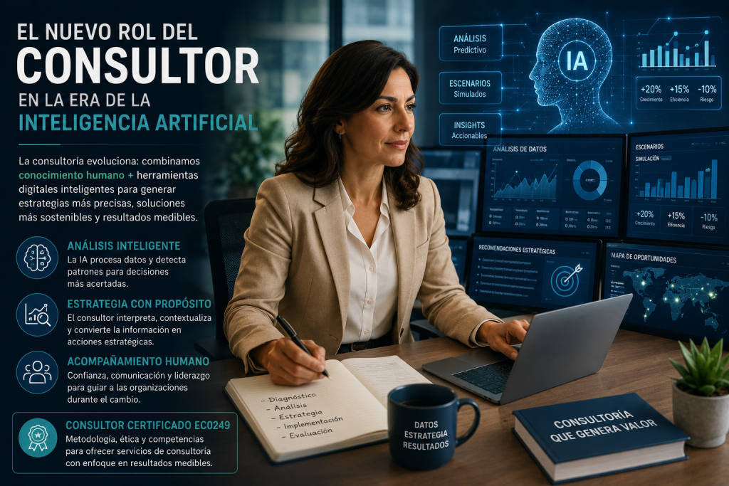 Descubre cómo está evolucionando la consultoría en la era de la inteligencia artificial y por qué los consultores que integren tecnología seguirán siendo relevantes y estratégicos.