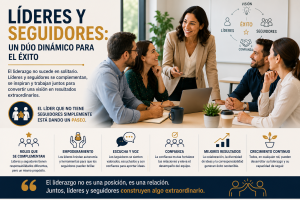 Equipo de trabajo colaborando mientras un líder facilita la conversación y los integrantes participan activamente en la toma de decisiones.