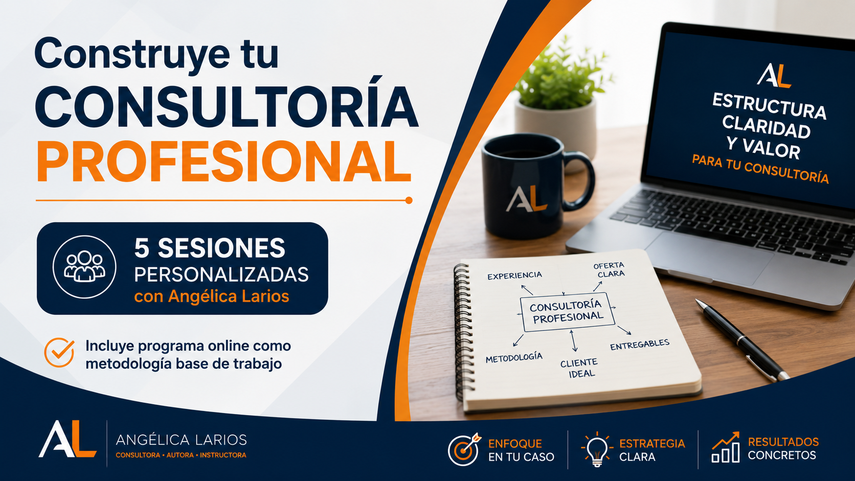 Programa y acompañamiento para construir una consultoría profesional con estructura, metodología y propuesta de valor